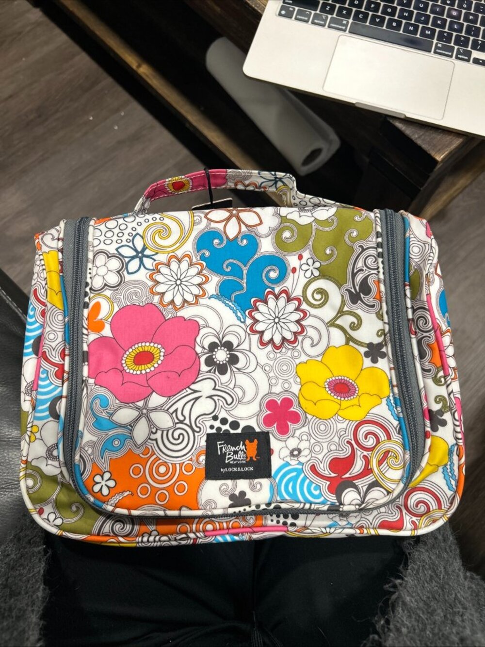 French Bull New York by Lock&Lock Jackie Shapiro Pocket Shower Pouch New Floral